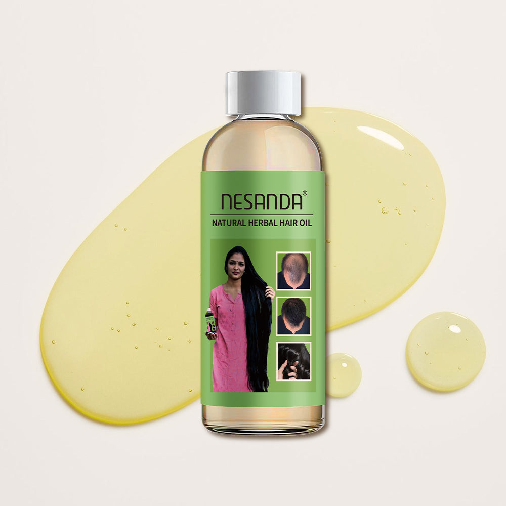 Natural Herbal Hair Oil – Nourishing Hair & Scalp Care with Rosemary, Ginger & Coconut Oil