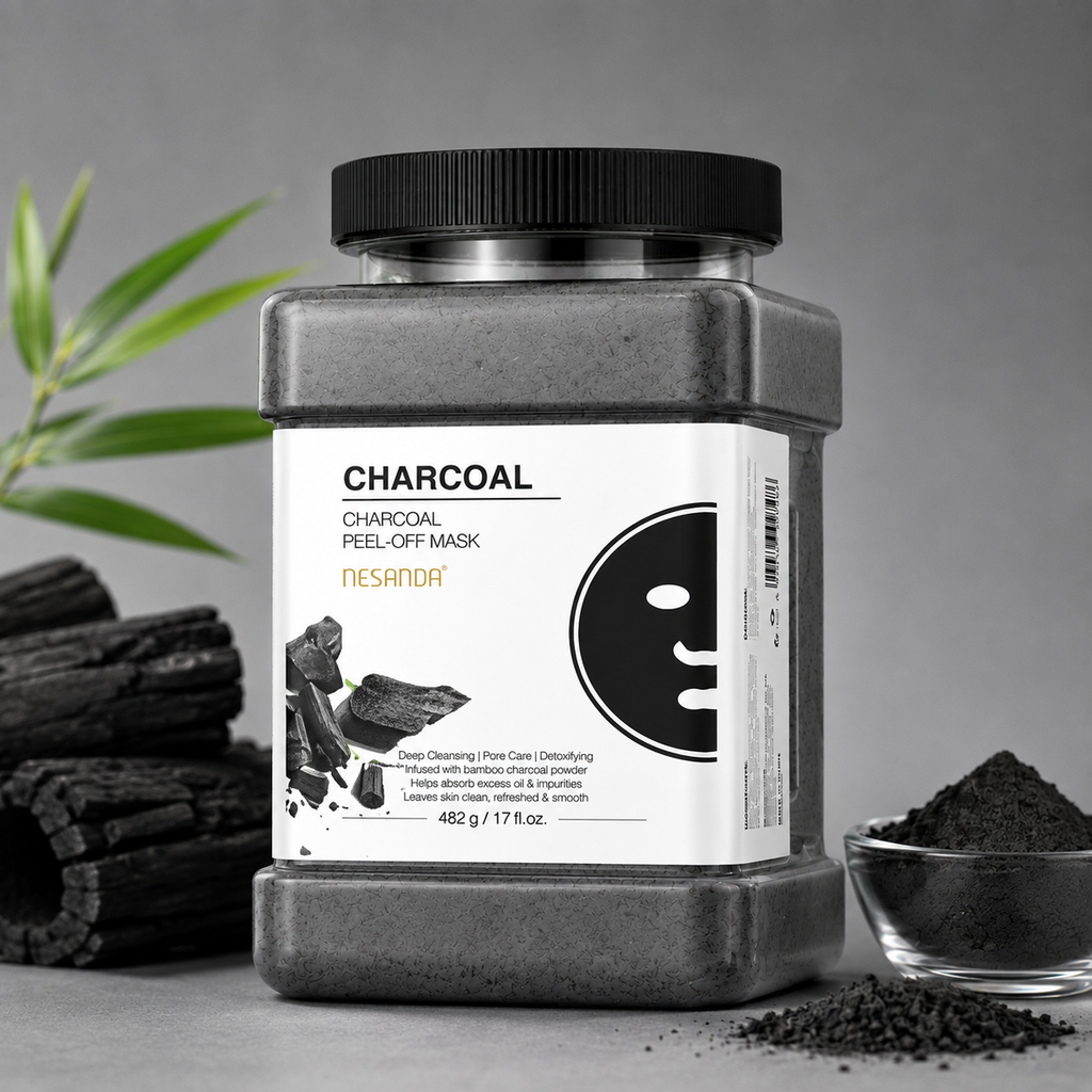 Charcoal Peel-Off Face Mask with Charcoal Powder – Facial Cleansing Mask