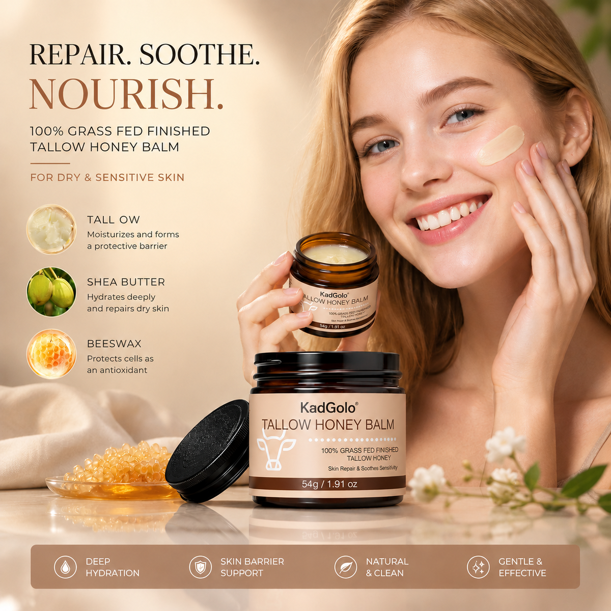 Pure Tallow-Based Skin Care