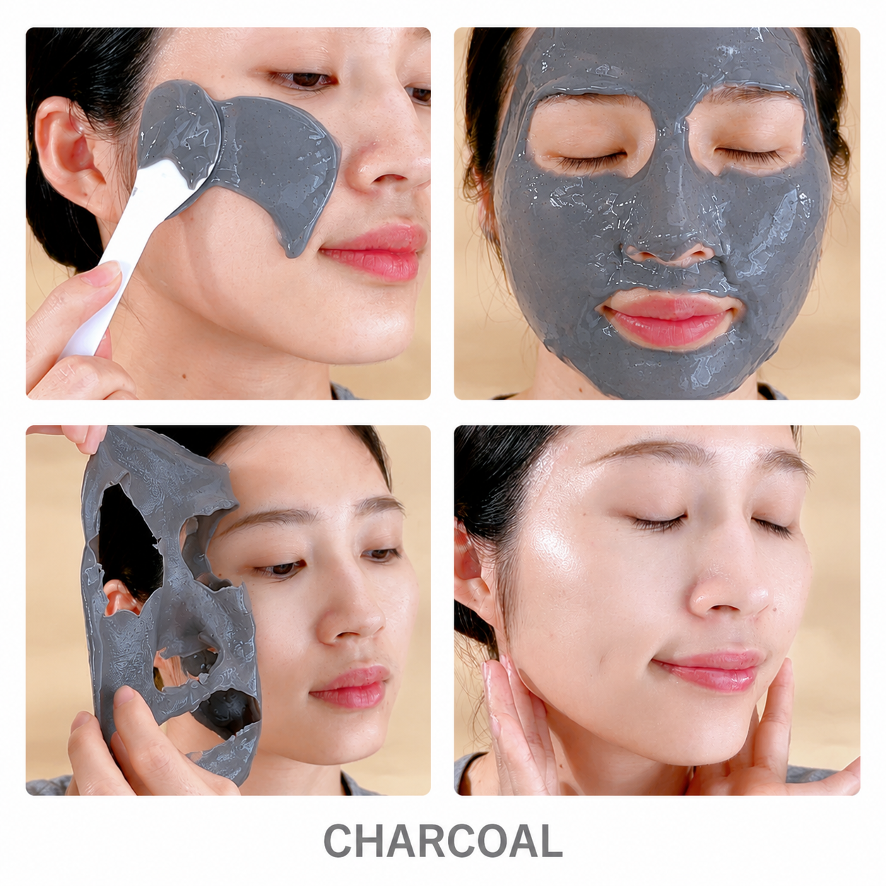 Charcoal Peel-Off Face Mask with Charcoal Powder – Facial Cleansing Mask