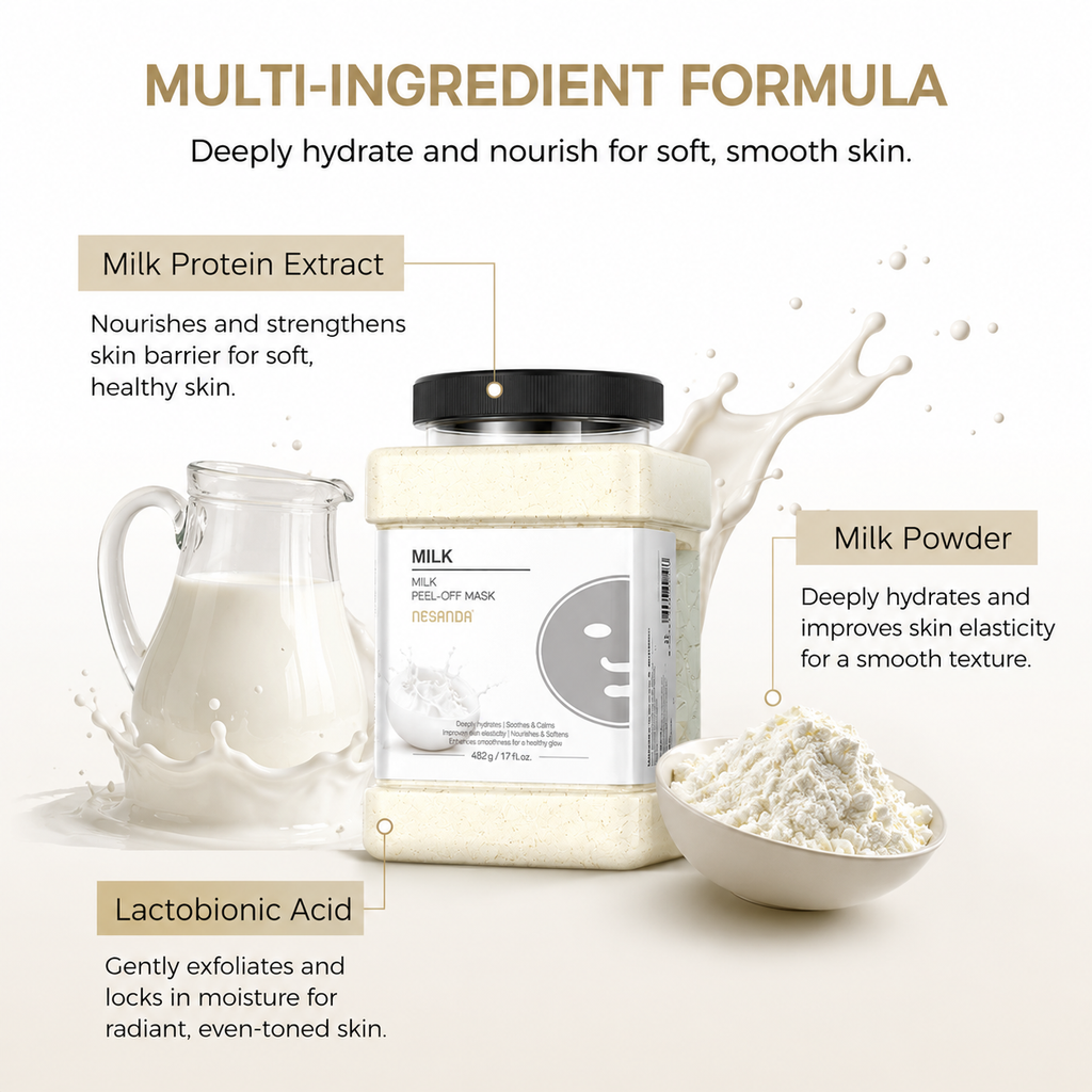 Milk Peel-Off Face Mask – Hydrating & Softening Facial Mask
