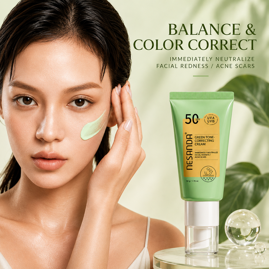 Green Tone-Correcting Moisturizer – Daily Face Cream for a More Even & Balanced-Looking Complexion